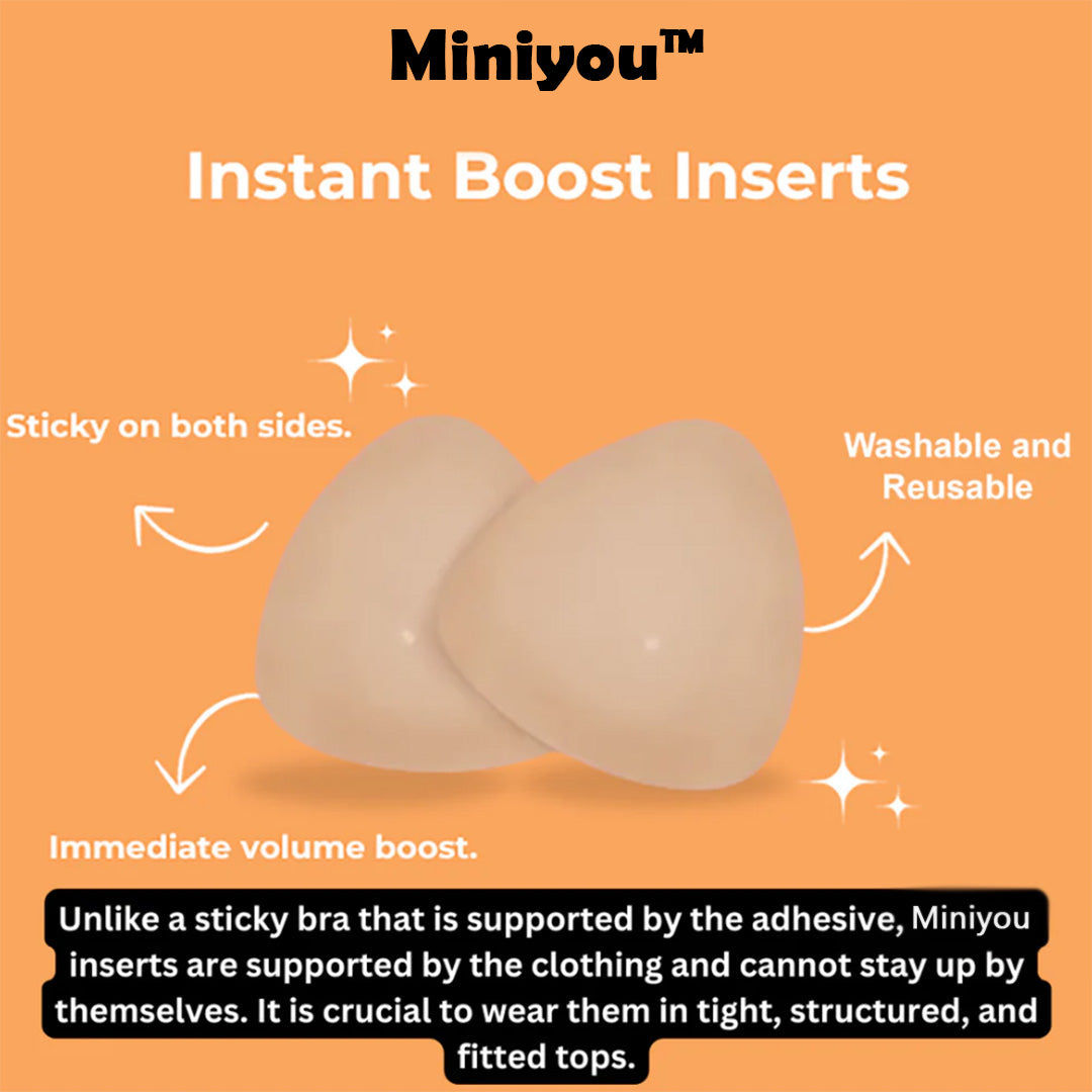 Miniyou™ Sticky Inserts - Instant Boost Non-Adhesive Nip Covers