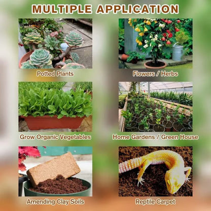 🥥Premium Organic Coconut Coir Bricks for Plants
