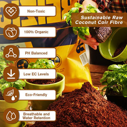 🥥Premium Organic Coconut Coir Bricks for Plants