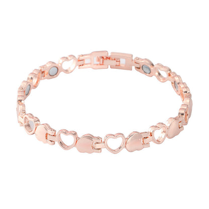 Cordate Ion Lymphatic Therapeutic Titanium Bracelet