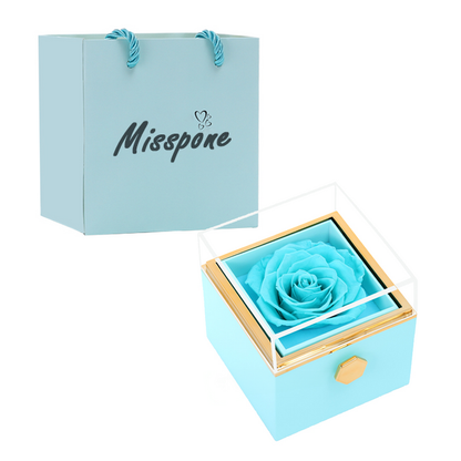 ROTATING ETERNAL ROSE GIFT BOX
