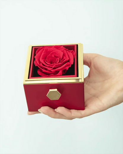 ROTATING ETERNAL ROSE GIFT BOX
