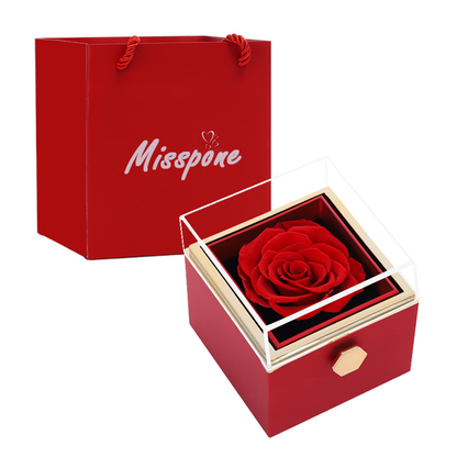 ROTATING ETERNAL ROSE GIFT BOX