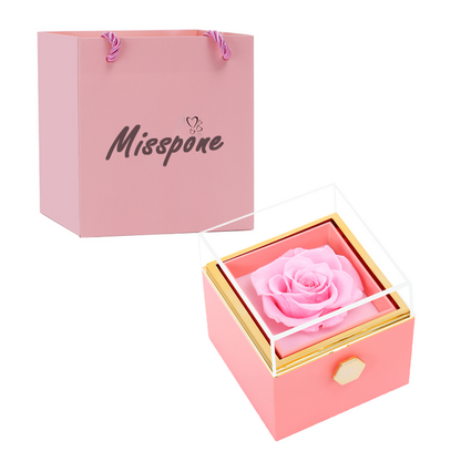 ROTATING ETERNAL ROSE GIFT BOX
