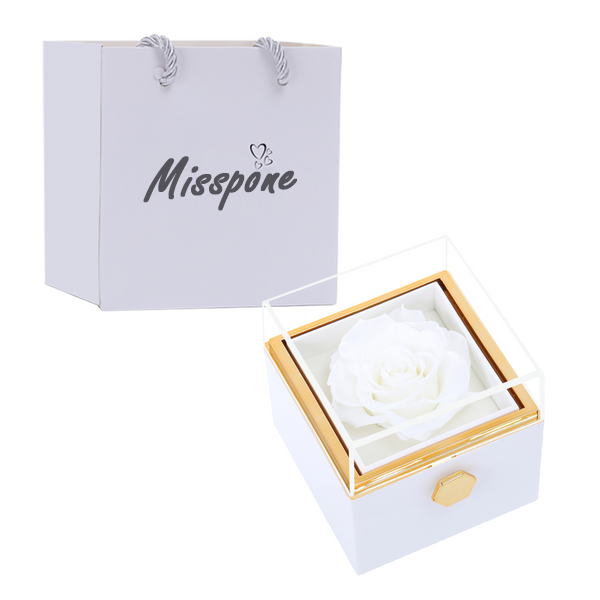 ROTATING ETERNAL ROSE GIFT BOX